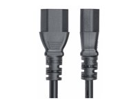 StarTech.com 4.5m Power Extension Cord, C14 to C13, 15A 250V, KEMA-KEUR - Strømforlengelseskabel - IEC 60320 C14 til power IEC 60320 C13 - AC 250 V - 15 A - 4.6 m - formstøpt - svart PXTC13C141415FEU