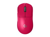 Logitech G PRO X SUPERLIGHT 2 - Mus - gaming - optisk - 5 knapper - trådløs - 2.4 GHz - USB Logitech LIGHTSPEED-mottaker - rosa 910-006797