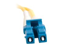 C2G LC-LC 9/125 OS1 Duplex Singlemode PVC Fiber Optic Cable (LSZH) - Koblingskabel - LC-enkeltmodus (hann) til LC-enkeltmodus (hann) - 30 m - 30 m - fiberoptisk - dupleks - 9 / 125 micron - OS1 - halogenfri - gul 85612