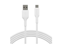 dbramante1928 re-charge - USB-kabel - 24 pin USB-C hann til USB 2.0 A hann - 2 m - hvit - lade og synkronisere, flettet kabel, 100 % resirkulert plast CB10ACWH7154