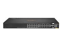 HPE Aruba 6200M 24G 4SFP+ TAA Switch - Switch - Max. Stacking Distance 10 km - L3 - Styrt - 24 x 10/100/1000 + 4 x 1 Gigabit / 10 Gigabit SFP+ (opplink / stabling) - front og side til bakside - rackmonterbar - BTO - TAA-samsvar R8V08A