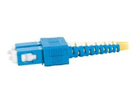 C2G SC-SC 9/125 OS1 Duplex Singlemode PVC Fiber Optic Cable (LSZH) - Koblingskabel - SC-enkeltmodus (hann) til SC-enkeltmodus (hann) - 10 m - 10 m - fiberoptisk - dupleks - 9 / 125 micron - OS1 - halogenfri - gul 85573