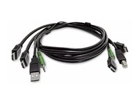 StarTech.com - Adapterkabel - TAA-samsvar - HDMI, USB-type A, 3,5 mm telefonjakk hann til HDMI, USB Type B, 3,5 mm telefonjakk hann - 1.8 m SK2HDMMKVM06-TAA