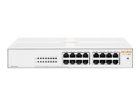 HPE Networking Instant On 1430 16G Switch - Switch - ikke-styrt - 16 x 10/100/1000 - stasjonær, rackmonterbar, veggmonterbar - BTO R8R47A#ABB