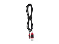 CHERRY - USB-kabel - USB (hann) til USB-C (hann) - USB 2.0 - 1.5 m - flettet kabel - svart JA-0600-2