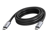 Vision - USB-kabel - USB-C (hann) til USB-C (hann) - USB 3.2 - 3 A - 15 m - 4K 60Hz støtte - svart TC 15MUSBC/BL