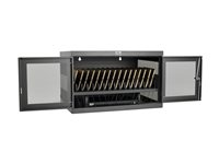 Eaton Tripp Lite Series 16-Device USB Charging Station Cabinet with Sync for iPad and Android Tablets, Wall-Mount and Cart Options, 230V, BS1363 to C13 Plug, Black - Lader for flere enheter skap - med sikringsbryter - skrivebord, veggmonterbar - svart - for P/N: CSHANDLEKIT2, UR050-001-24G CSCXB16USB