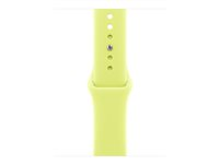 Apple - Bånd for smart armbåndsur - 42mm - S/M-størrelse - neongul - for Watch Hermès Series 7, Hermès Series 9, SE 3, Series 10, Series 11, Series 8, Series 9 MFGC4ZM/A
