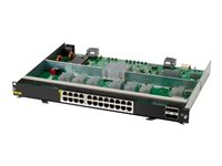 HPE Aruba Networking CX 6400 24p Smart Rate 1G/2.5G/5G/10G Class8 PoE and 4p SFP56 v2 Module - Switch - modular - L3 - Styrt - 24 x 1/2.5/5/10GBase-T + 4 x 50 Gigabit Ethernet SFP56 - rackmonterbar - PoE+ S1T83A