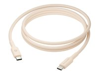 dbramante1928 re-charge - USB-kabel - USB-C (hann) til USB-C (hann) - 1.5 m - flettet kabel, USB-C Power Delivery (60W) - beige CB20CCBE7209