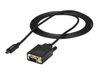 StarTech.com 6ft (2m) USB C to VGA Cable, 1920x1200/1080p USB Type C to VGA Video Active Adapter Cable, Thunderbolt 3 Compatible, Laptop to VGA Monitor/Projector, DP Alt Mode HBR2 Cable - 2m USB-C Video Cable (CDP2VGAMM2MB) - Video- / USB-kabel - USB-C (hann) til HD-15 (VGA) (hann) - 2 m - 1920 x 1200 (WUXGA)-støtte - svart - for P/N: TB4CDOCK CDP2VGAMM2MB