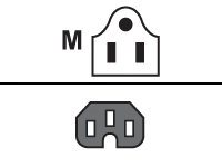 Cisco - Strømkabel - IEC 60320 C15 til NEMA 5-15 (hann) - AC 110 V - 2.5 m - USA - for P/N: PWR-C45-1000AC/2=, PWR-C49-300AC-CAB-7K, PWR-C49-300AC-CAB-7KACE, PWR-C49-300AC-RF CAB-US515-C15-US=