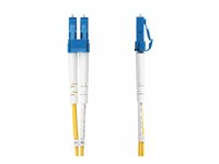 StarTech.com 6m (19.7ft) LC to LC (UPC) OS2 Single Mode Duplex Fiber Optic Cable, 9/125µm, Laser Optimized, 10G, Bend Insensitive, Low Insertion Loss - LSZH Fiber Patch Cord (SMDOS2LCLC6M) - Koblingskabel - LC/UPC-enkeltmodus (hann) til LC/UPC-enkeltmodus (hann) - 6 m - 6 m - 2 mm - fiberoptisk - dupleks - 9 / 125 micron - OS1/OS2 - halogenfri, passiv - gul SMDOS2LCLC6M