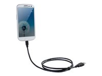 C2G Samsung Galaxy Charge and Sync Cable - Lade-/datakabel - Micro-USB type B hann til USB hann - 1.83 m - svart 81711