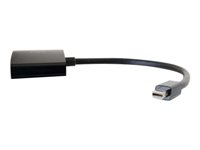 C2G 20cm Mini DisplayPort to HDMI or VGA Adapter Converter 4K UHD - Black - Video adapter - Mini DisplayPort hann til 15 pin D-Sub (DB-15), HDMI hunn - 20.3 cm - skjermet - svart - 4K-støtte 80935