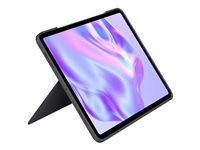 Logitech Combo Touch - Tastatur og folioveske - med styrepute - bakbelysning - Apple Smart connector - QWERTY - Nordisk (dansk/finsk/norsk/svensk) - grafitt - for Apple 13-inch iPad Pro (M4) 920-012763